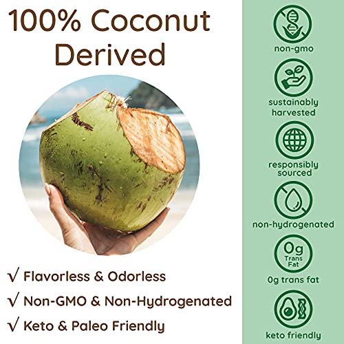 Organic MCT Oil C8 & C10 Unflavored from Non-GMO Coconuts, 40 fl oz Y85249