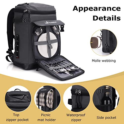 Insulated Cooler Backpack for Camping, Hiking, Beach E7947