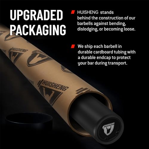 7 ft Olympic Barbell Bar for Weightlifting, 2 Inch 45 lb Bar for Squats, Deadlifts, Presses, Rows, Curls S10015