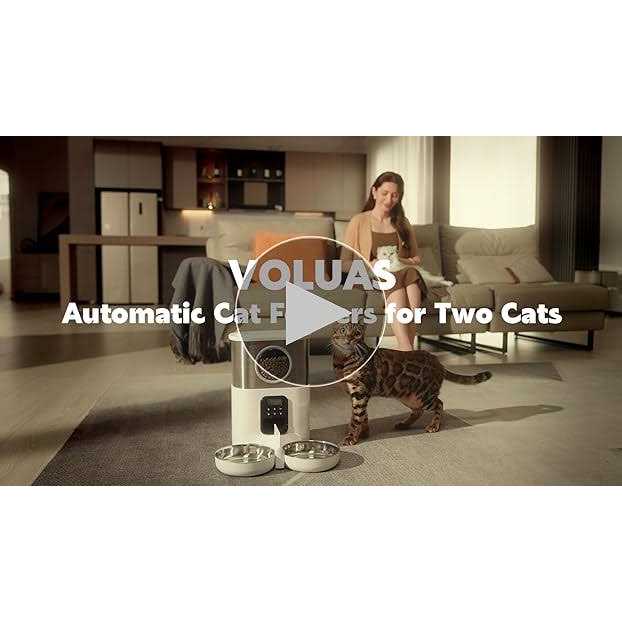 Automatic Cat Feeder for Two Cats with Stainless Steel Bowls L506