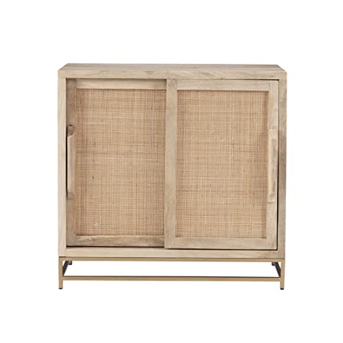 Natural Rattan Two Drawer Cabinet, Beige X311117