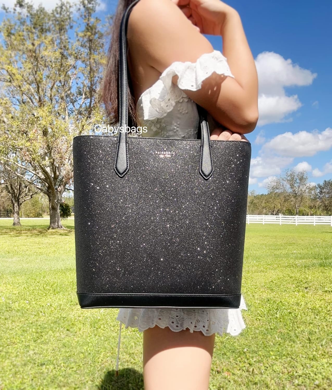 Glitter Shoulder Tote Bag Handbag C3290