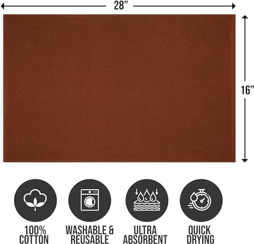 100% Cotton Ring Spun Salon Towels, Bulk Pack of Hand Towels, 16x27 Inches White F42799