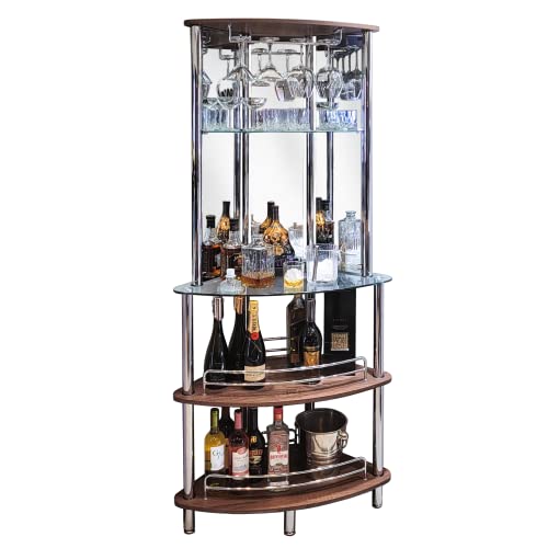 Mango Steam Bar Table with Rustic Wood Tower I46916