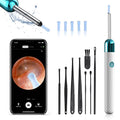 Ear Wax Removal, Ear Cleaner with Camera with 1080P, Otoscope with Light, Ear Wax Removal Kit with 6 Ear Pick, Ear Camera for iPhone, iPad, Android Phones (Blue)