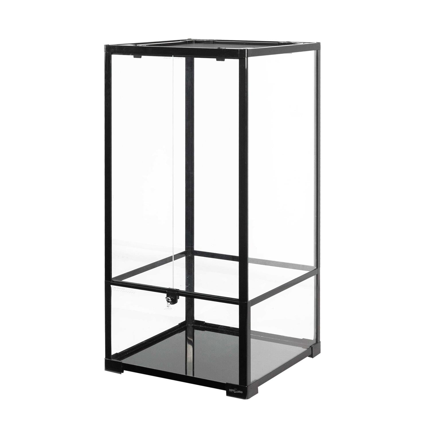Repti-zoo Reptile Knock Down Glass Terrarium with Double Hinge Door 18 x 18 x 36 - Pet Supplies online store