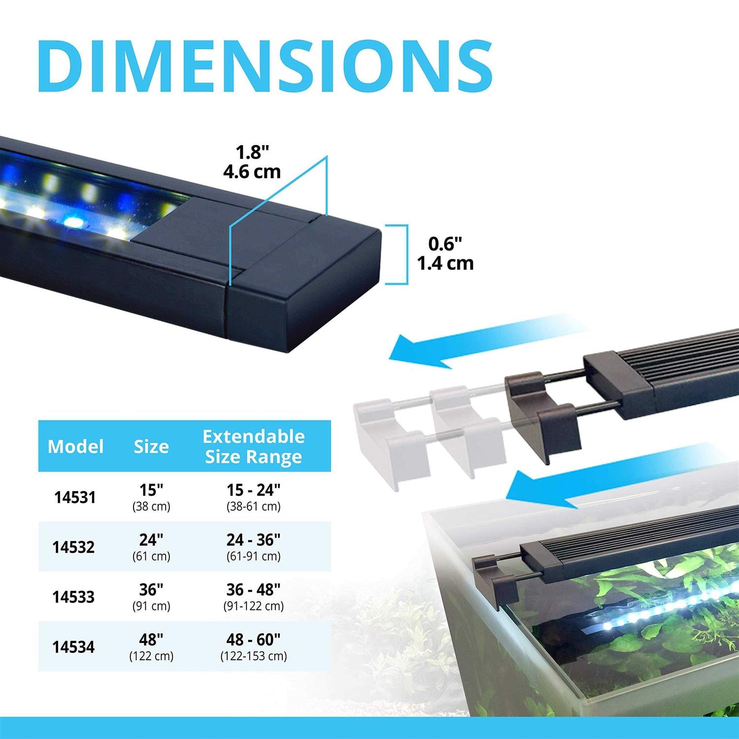Bluetooth LED Aquarium Light T278142