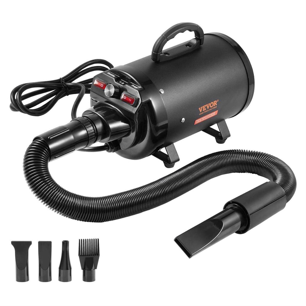 Dog Dryer 2000W with Adjustable Speed and Temperature Control, 4 Nozzles G789