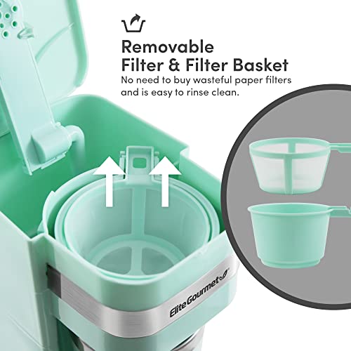 Personal Single-Serve Compact Coffee Maker with Stainless Steel Travel Mug A88229