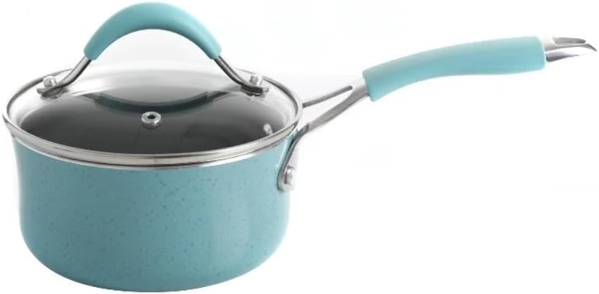 24-Piece Aluminum Cookware Combo Set, Turquoise Sky Blue H750