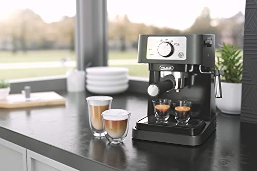 Manual Espresso Machine with Milk Frother, 15 Bar Pump Pressure V666540