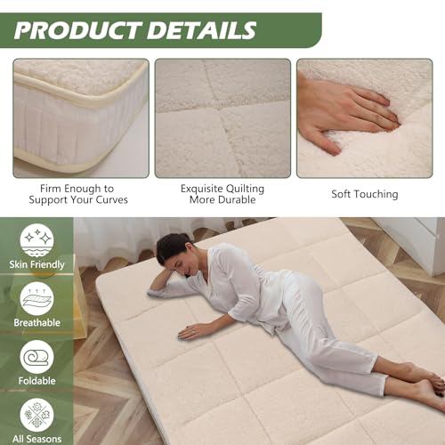 Foldable Floor Mattress for Sleeping, Camping, and Guest Bed W39162