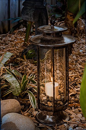 Large Decorative Hurricane Lantern Glass Candle Holder D745