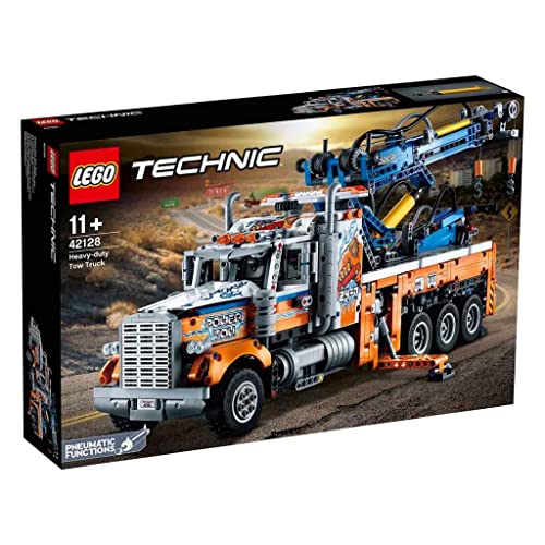 Heavy-Duty Tow Truck with Crane Building Set I966