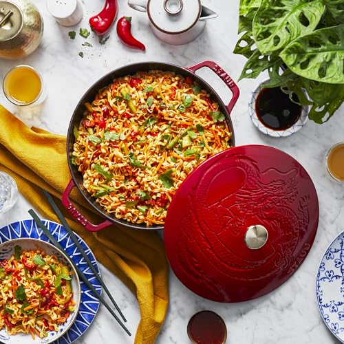 Cast Iron French Oven 3.75-qt with Dragon Lid S4766