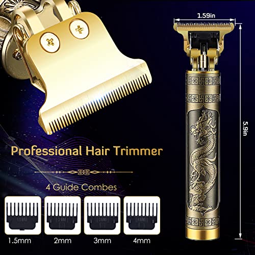 Cordless Hair Trimmer for Men, T Blade Rechargeable Beard Clipper with Ear Spoon Tool Set G64419