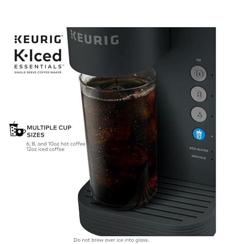 Iced and Hot Single-Serve Coffee Maker, 4 Cup Sizes, 36oz Reservoir A9058