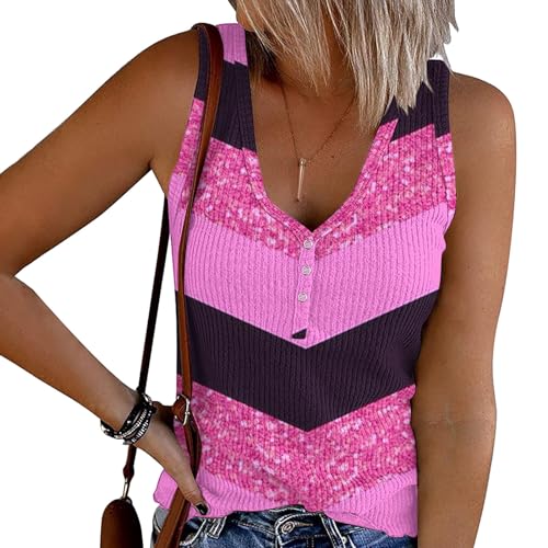 Women's Sleeveless Loose Fit Tank Top F183698