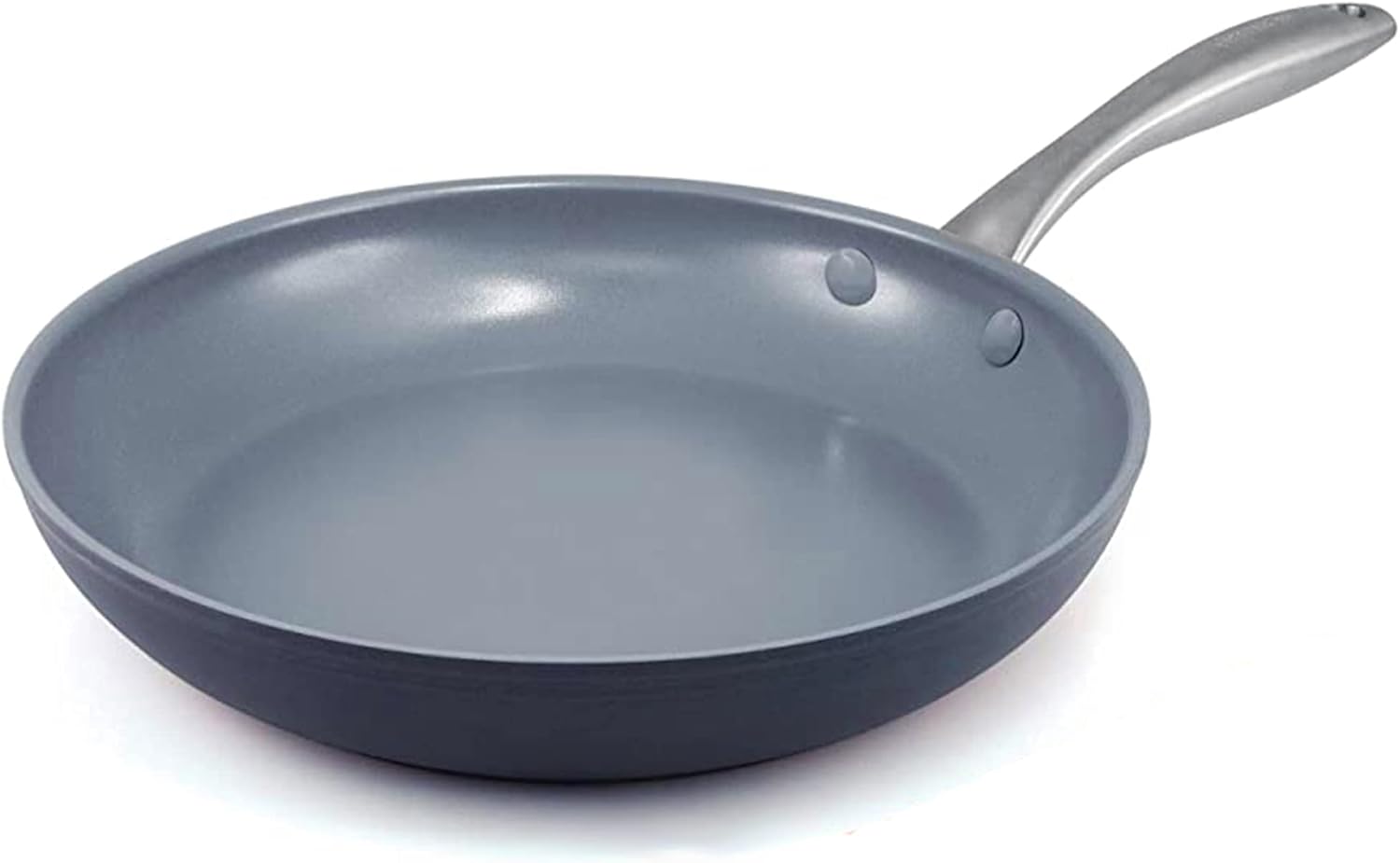 GreenPan Lima Hard Anodized Healthy Ceramic Nonstick 12" Frying Pan Skillet, PFAS-Free, Oven Safe, Gray
