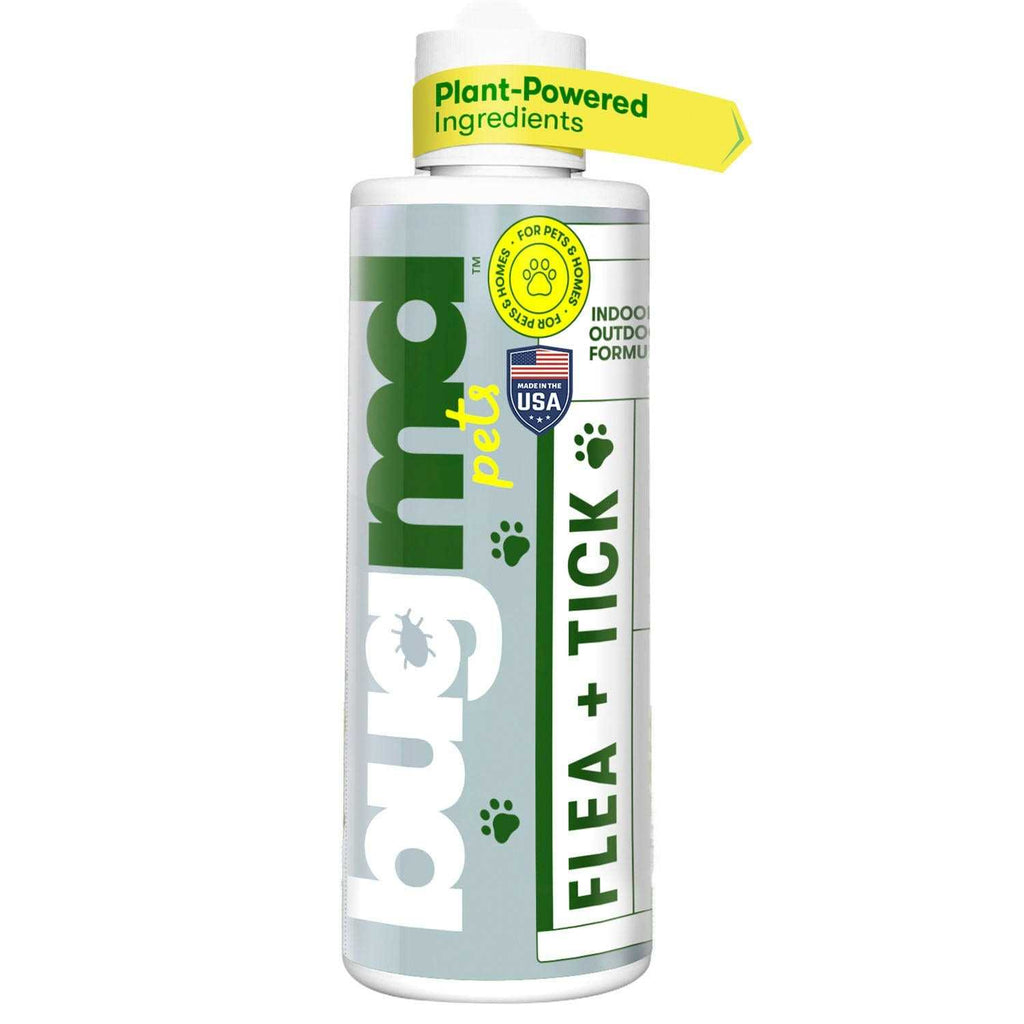 BugMD Flea and Tick Concentrate Essential Oil-Powered Formula, Controls Fleas, Ticks, Mites in Dogs, Cats, and Other Furred Animals - Pet Supplies online store