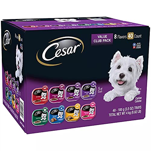 Wet Dog Food Variety Pack, Classic Loaf in Sauce, 40 Count V480