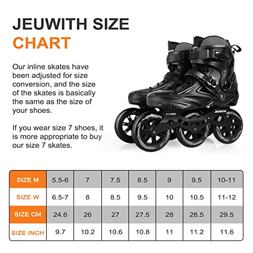 Inline Skates 3 Wheels 110mm Outdoor Fitness Speed Skates T956