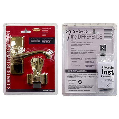 Storm Door Georgian Lever White B937