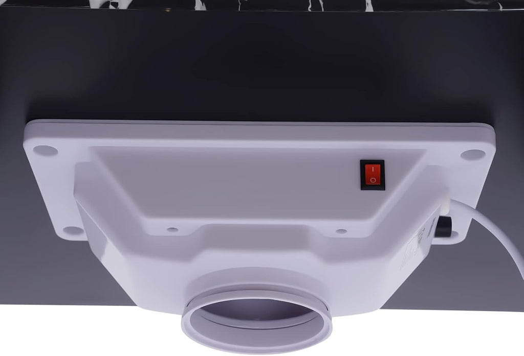 Folding Nail Table with Dust Collector and Wheels I4870