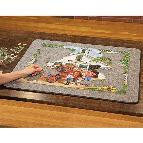 1500-Piece Large Jigsaw Puzzle Pad, Portable Lightweight Storage System, 26" x 34" B970318