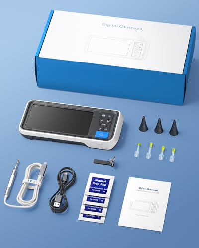 Otoscope Ear Camera with 4.5" IPS Screen, FHD Visual Ear Cleaner with Light G22735