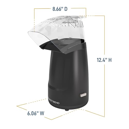 Air Crazy Popcorn Machine, 4-Quart, Black Z1572