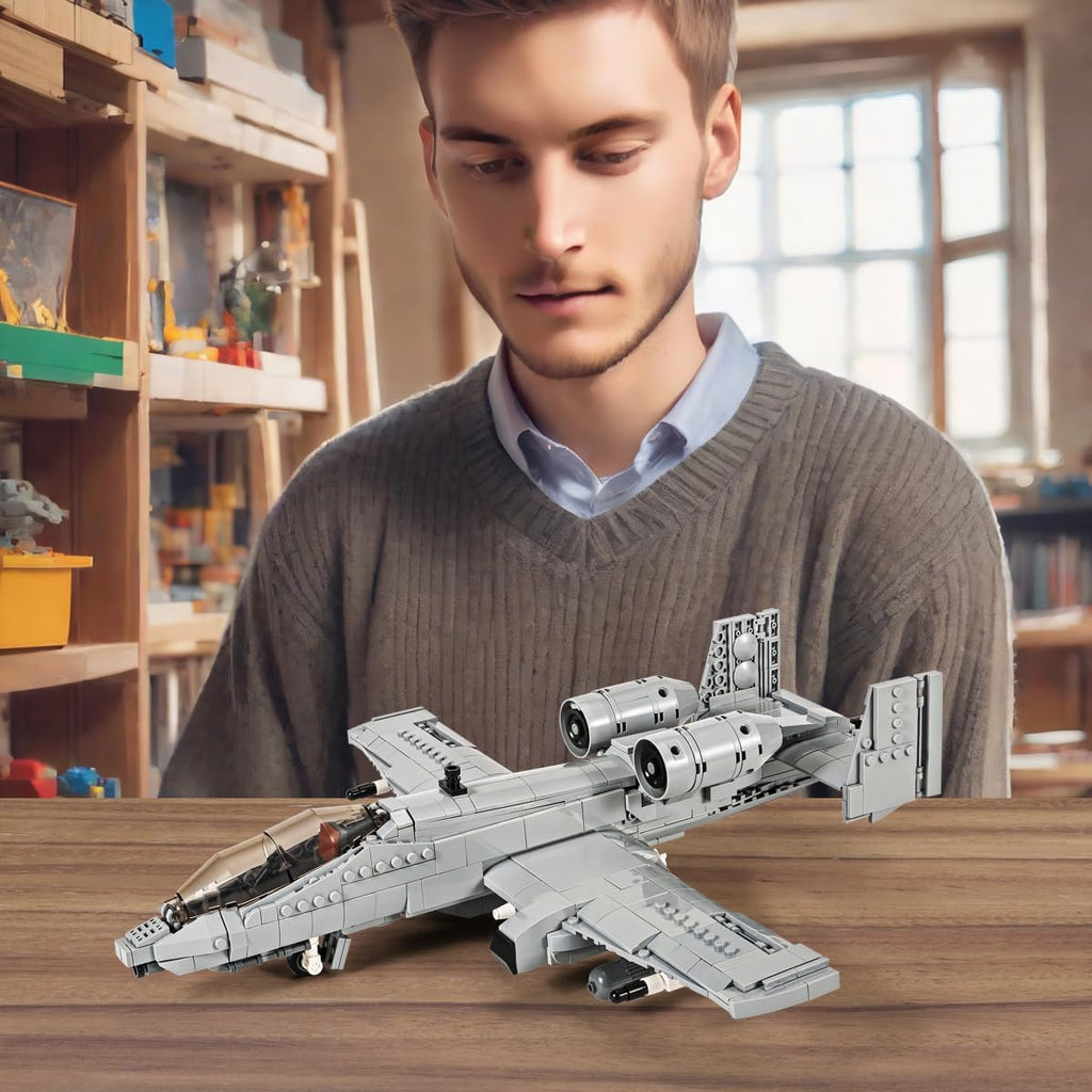 Warthog Attack Plane Military Building Bricks Set (900 Pcs) N235074