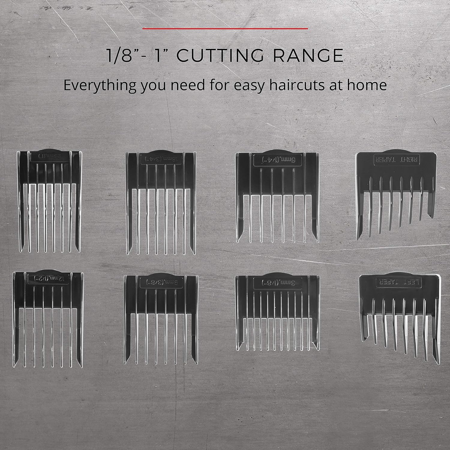 Men's Vacuum Haircut Kit with Beard Trimmer, 18 Pieces M639