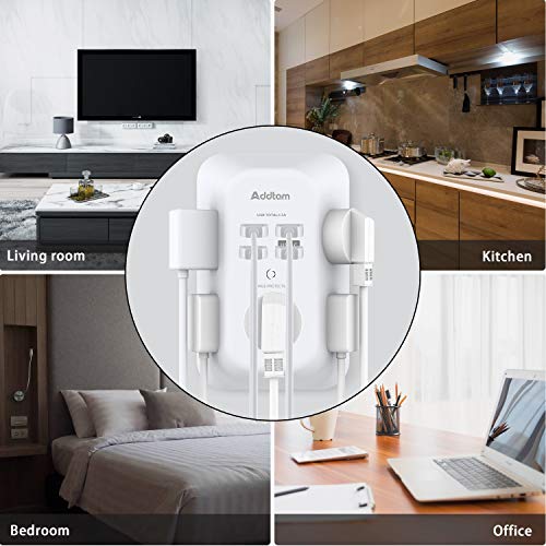 USB Wall Charger Surge Protector, 5 Outlet Extender with 4 USB Ports Y6391