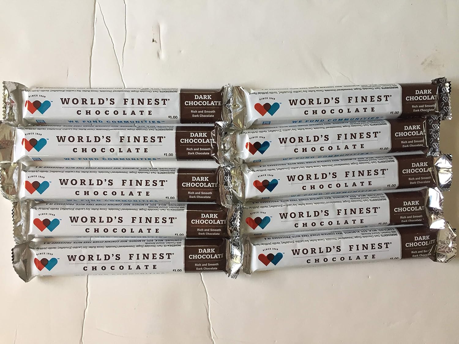 BuyBocceBalls Listing - 10 Bars - World's Finest Chocolate - Plain Dark Chocolate