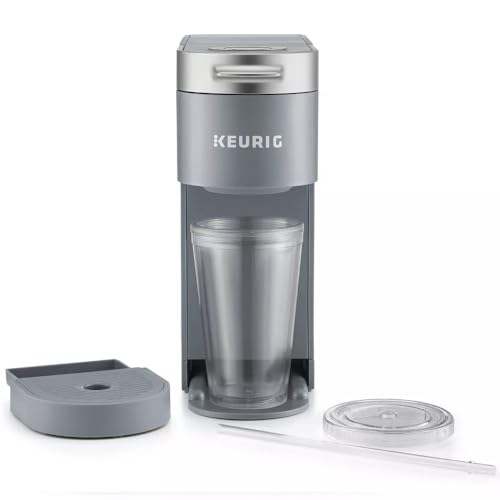 Single-Serve Coffee Maker with Iced Coffee Option, 3 Cup Sizes, Black T218