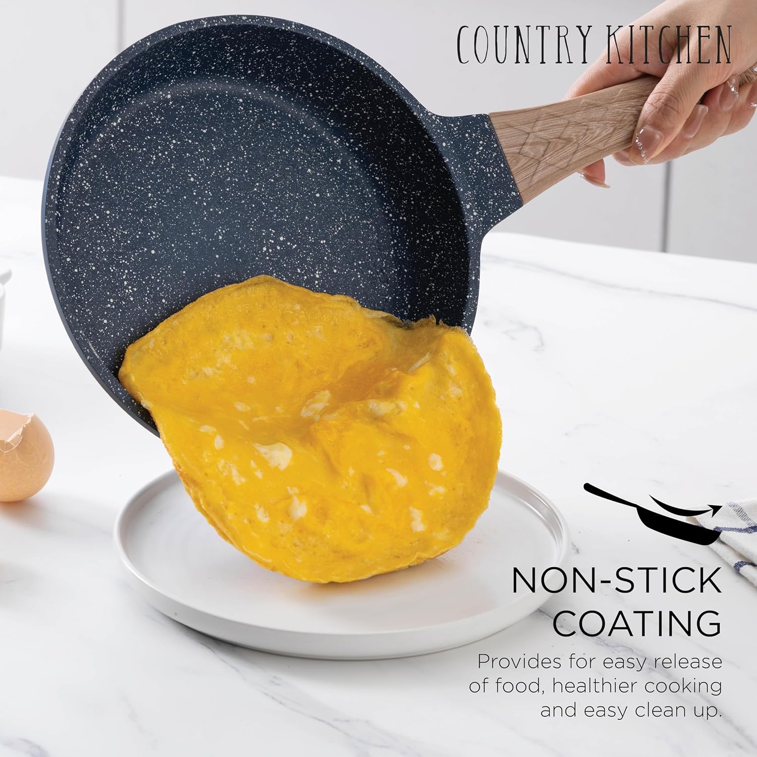 Induction Cookware Set 13 Piece Nonstick Pots and Pans with Glass Lids O98705