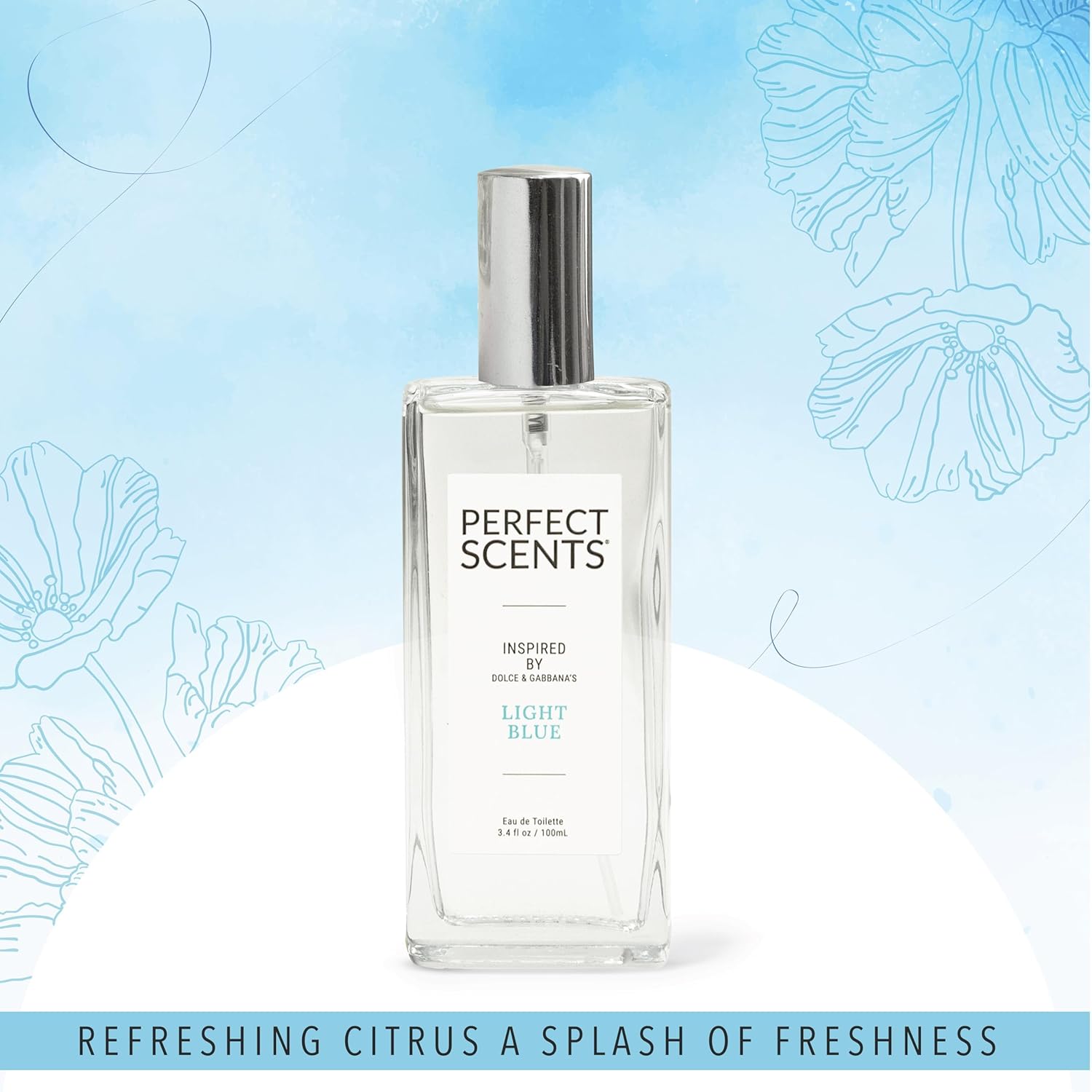 Women’s Eau de Toilette, Clean Vegan Fragrance, 3.4 Fl Oz O960