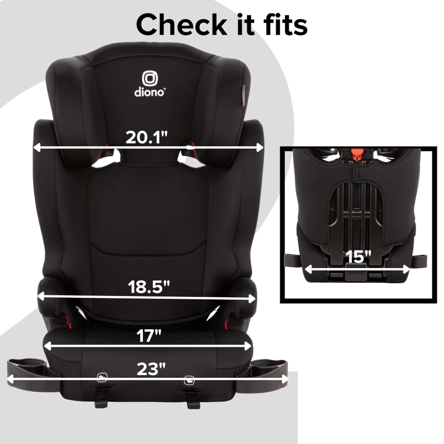 2-in-1 Belt Positioning Booster Seat with Dual Latch Connectors K474