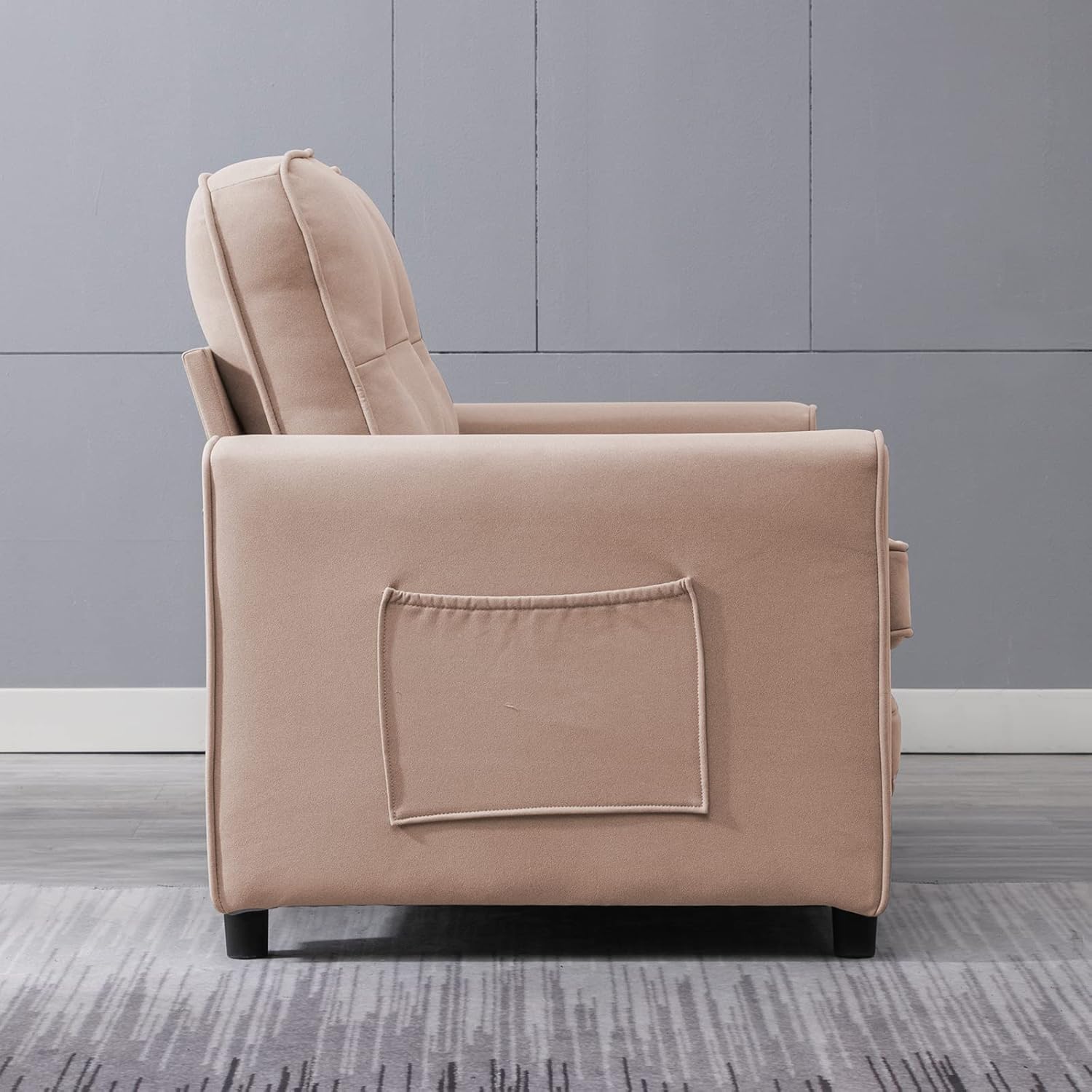 3-in-1 Convertible Pull Out Sofa Bed with Side Pockets, Loveseat Sleeper for Small Apartment P97949
