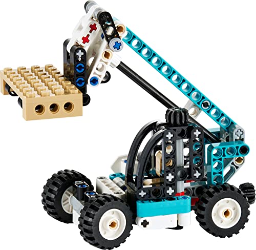 2 in 1 Telehandler Forklift to Tow Truck Toy Building Set for Kids Aged 7 Plus U3791