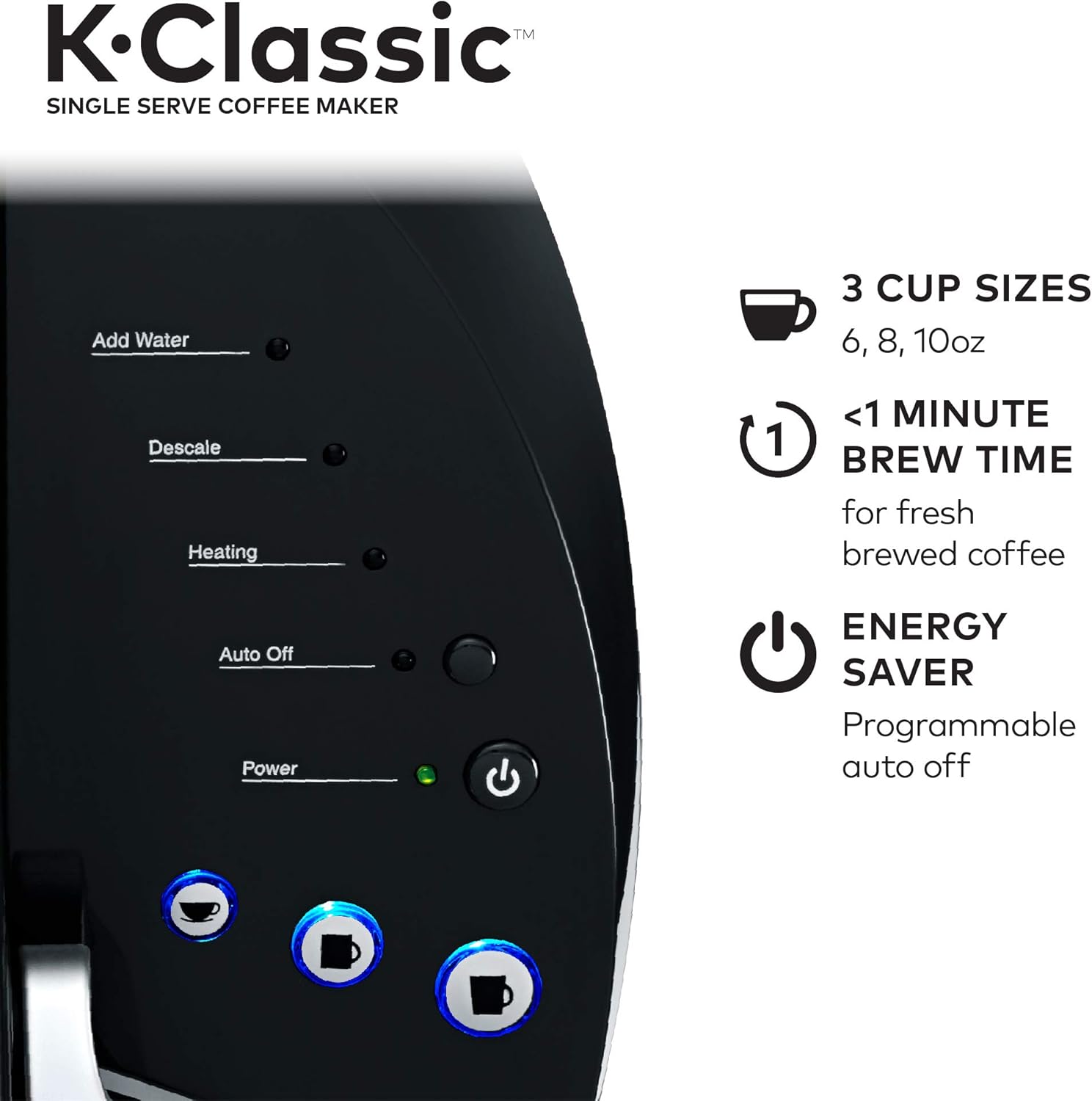 Single Serve Coffee Maker with Medium Roast Coffee Pods, 32 Count J278