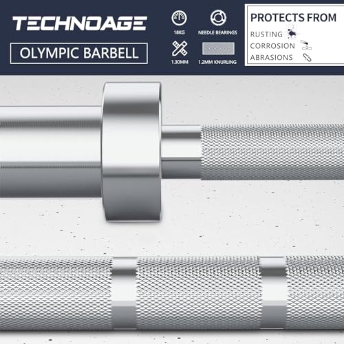 7FT Olympic Barbell Solid Chrome, 700LBS Capacity S761492