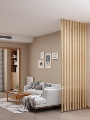 Wall Partition Room Divider Floor to Ceiling Wooden Post P9959