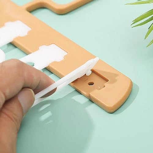 6 Slots Multi Clothes Hanger Organizer with Hook, Space Saving PVC Hangers for Home R249812