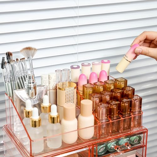 Acrylic Clear Makeup Storage Organizer with 10 Drawers Y778