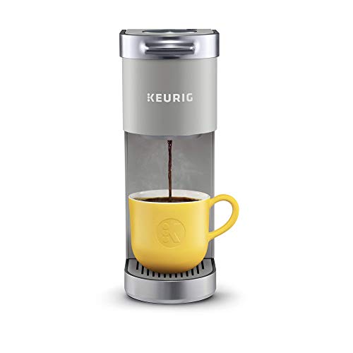 Keurig K-Mini Plus Coffee Maker, Single Serve K-Cup Pod Coffee Brewer, Comes With 6 to 12 Oz. Brew Size, K-Cup Pod Storage, and Travel Mug Friendly, Studio Gray (Renewed)