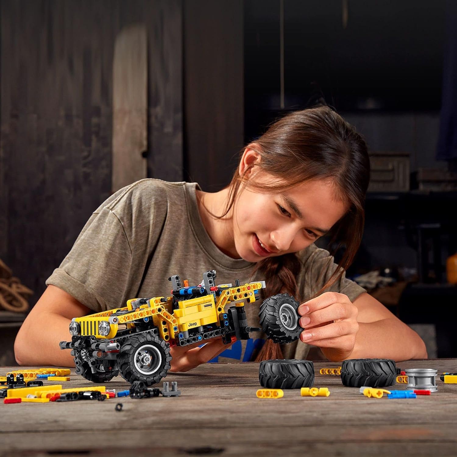Jeep Wrangler 4x4 Toy Car Building Kit F3081