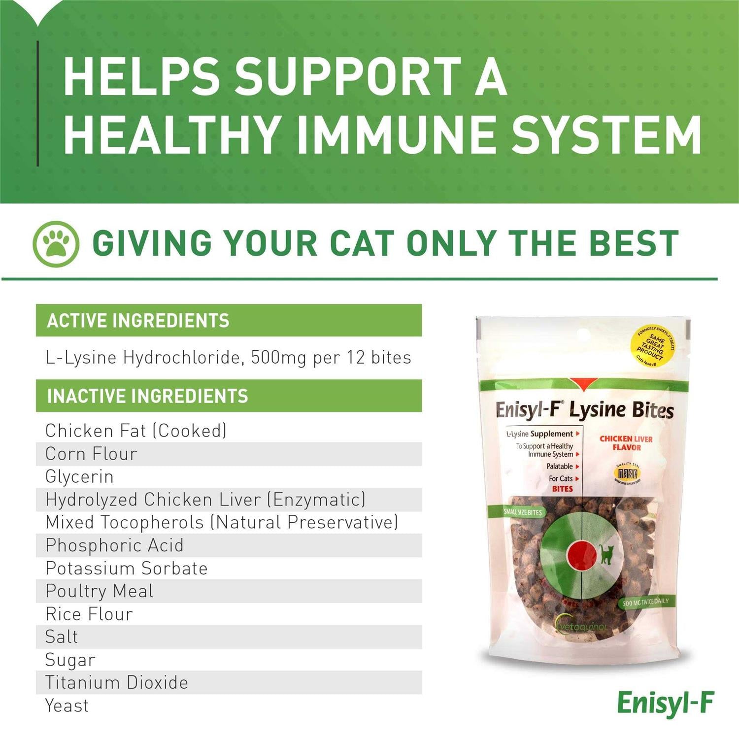 Lysine Bites for Cats & Kittens F8020