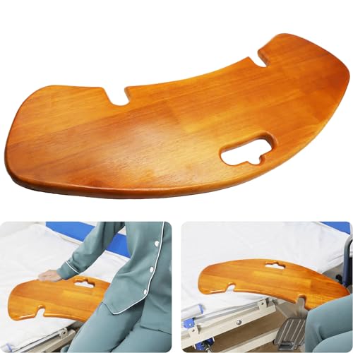 Slide Transfer Board, Wooden Slide Assist Device for Transferring Patient or Handica from Wheelchair to Bed, Couch, Toilet, Car, Sliding Board, Patient Slide Board Hold up to 440lbs